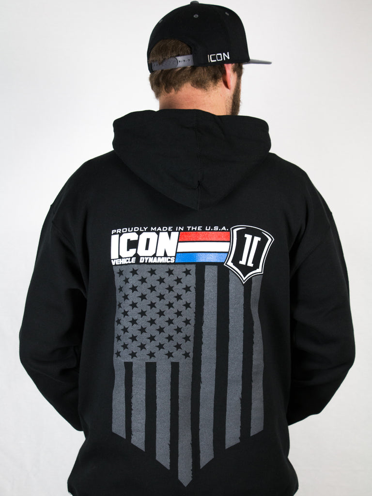 ICON Vehicle Dynamics ICON-HOODY-GI-BLK-M ICON GI HOODY BLACK - MEDIUM