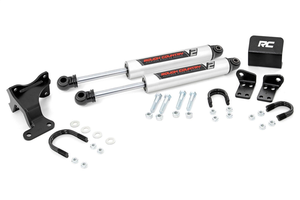 Rough Country 8734970 Steering Stabilizer for Select Jeep Wrangler, Jeep Wrangler JK