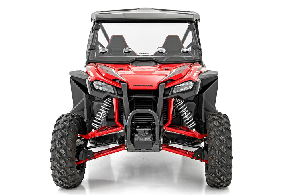 Rough Country 98282020 Windshield for Select Can-Am Defender HD10, Honda SXS10S2R Talon 1000R, Honda SXS10S2RD Talon 1000R FOX Live Valve, Honda SXS10S2X Talon 1000X, Honda SXS10S2XD Talon 1000X FOX Live Valve, Honda SXS10S4 Talon 1000X-4, Honda SXS10S4
