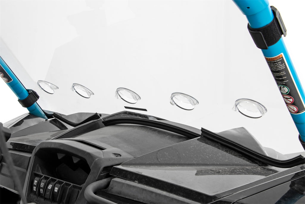 Rough Country 98231830 Windshield for Select Can-Am Maverick 1000R, Can-Am Maverick 1000R DPS, Can-Am Maverick 1000R Turbo, Can-Am Maverick 1000R Turbo X ds, Can-Am Maverick 1000R Turbo X rs, Can-Am Maverick 1000R X ds, Can-Am Maverick 1000R X mr, Can-Am
