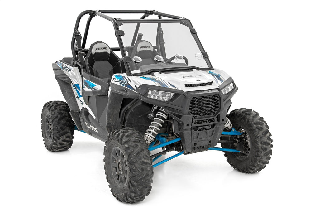 Rough Country 98241810 Windshield for Select Polaris RZR XP EPS, Polaris RZR XP EPS DYNAMIX Edition, Polaris RZR XP EPS Desert Edition, Polaris RZR XP EPS Fox Edition, Polaris RZR XP EPS Gold Matte Metallic LE, Polaris RZR XP EPS High Lifter Edition,