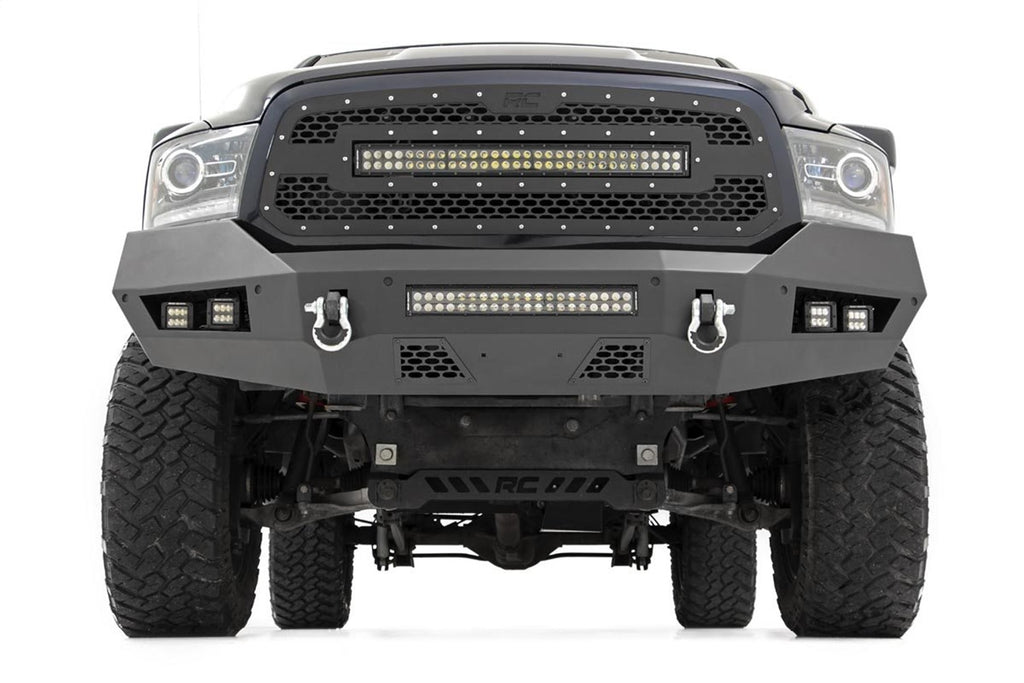 Rough Country 10774 Heavy Duty Front LED Bumper for Select Ram 1500, Ram Classic