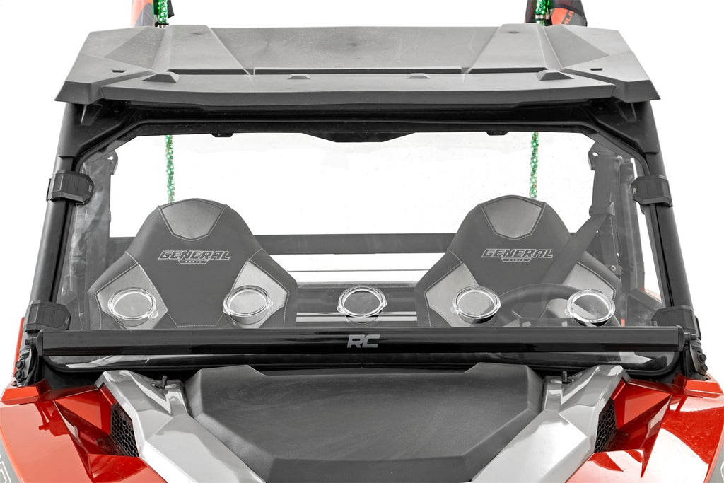 Rough Country 98262010 Windshield for Select Polaris General 1000, Polaris General Deluxe, Polaris General Deluxe Ride Command Edition, Polaris General EPS, Polaris General EPS Deluxe, Polaris General EPS Hunter Edition, Polaris General EPS Limited