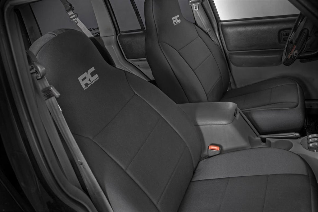 Rough Country 91021A Seat Cover Set for Select Ford F-150, Ford Ranger, Jeep Cherokee