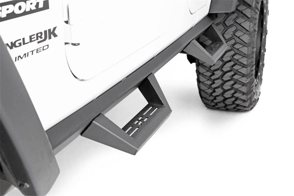 Rough Country 90765B Drop Steps for Select Jeep Wrangler, Jeep Wrangler JK