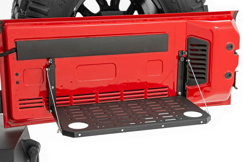 Rough Country 10630 Tailgate Folding Table for Select Ford Bronco, Jeep Wrangler, Jeep Wrangler JK