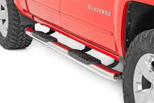 Load image into Gallery viewer, Rough Country 21001S Oval Nerf Step Bar for Select Chevrolet Silverado HD, Chevrolet Silverado HD, GMC Sierra 1500, GMC Sierra HD, GMC Sierra HD