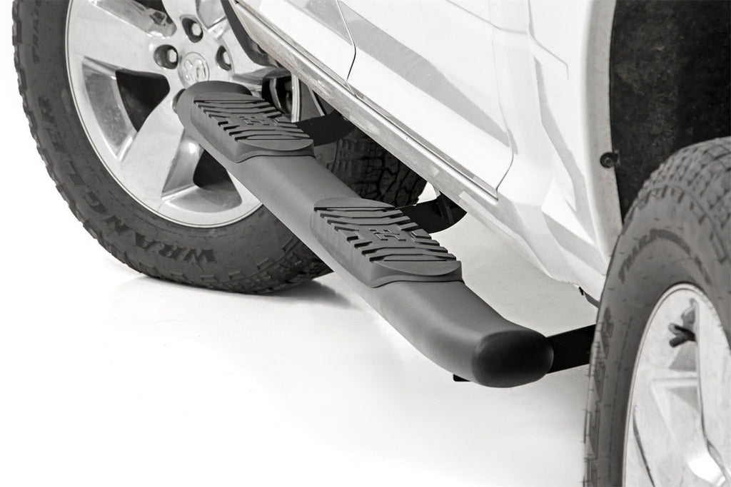 Rough Country 21003 Oval Nerf Step Bar for Select Dodge Ram 1500, Ram 1500, Ram Classic, Ram 2500, Ram