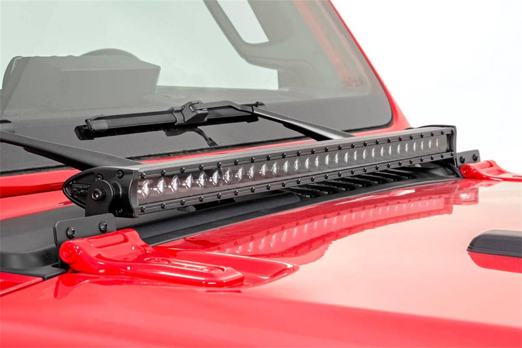 Rough Country 70054 LED Light Bar Hood Kit for Select Jeep Gladiator, Jeep Wrangler