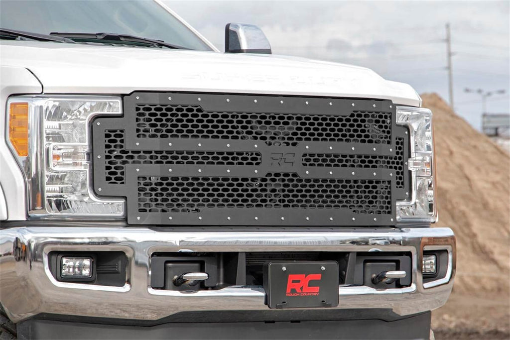 Rough Country 70213 Mesh Grille for Select Ford F-250 Super Duty, Ford F-350 Super Duty
