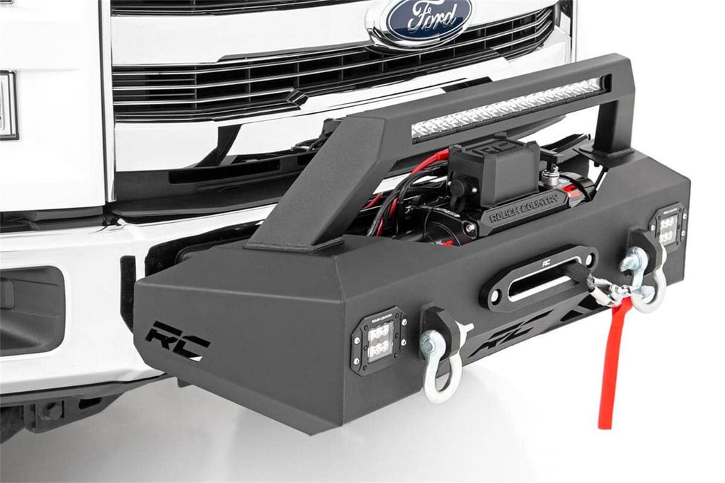 Rough Country 10762 Exo Winch Mount System Front Bumper for Select Ford F-150