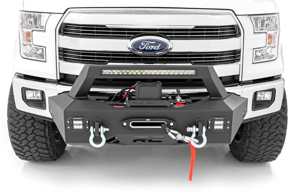 Rough Country 10762 Exo Winch Mount System Front Bumper for Select Ford F-150