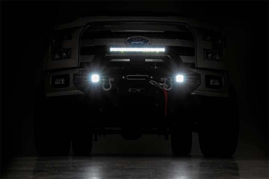 Rough Country 10762 Exo Winch Mount System Front Bumper for Select Ford F-150