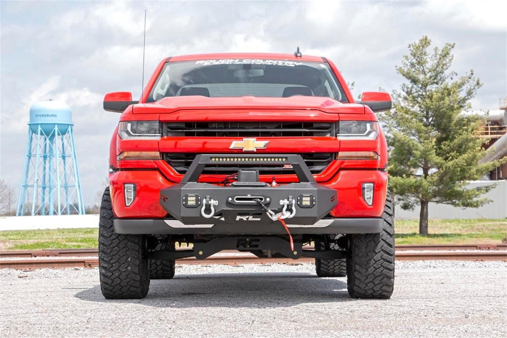 Rough Country 10761 Exo Winch Mount System Front Bumper for Select Chevrolet Silverado