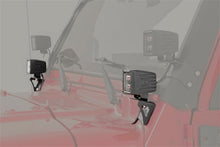 Load image into Gallery viewer, Rough Country 70043 LED Windshield Light Mounts for Select Jeep TJ, Jeep Wrangler