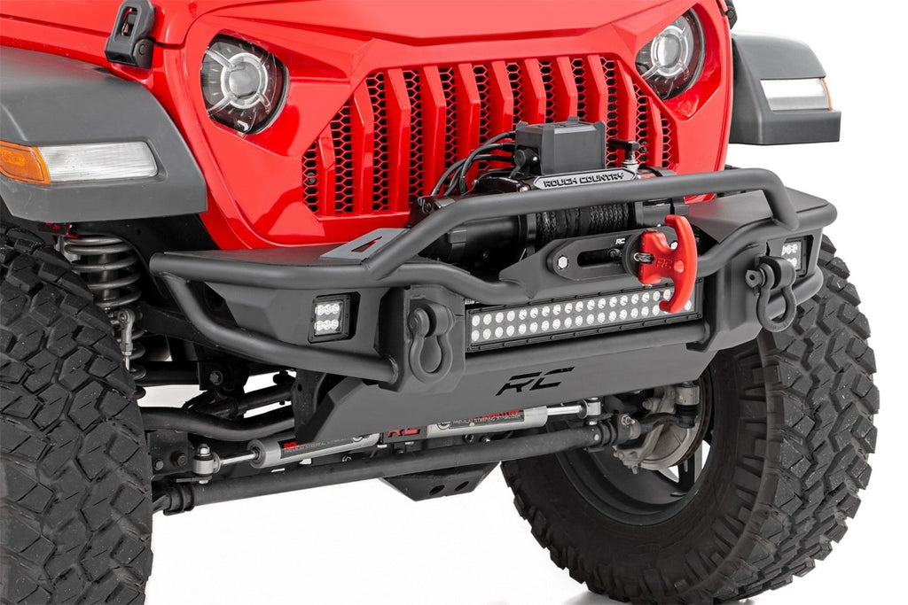 Rough Country 10647 Front Winch Bumper for Select Jeep Gladiator, Jeep Wrangler