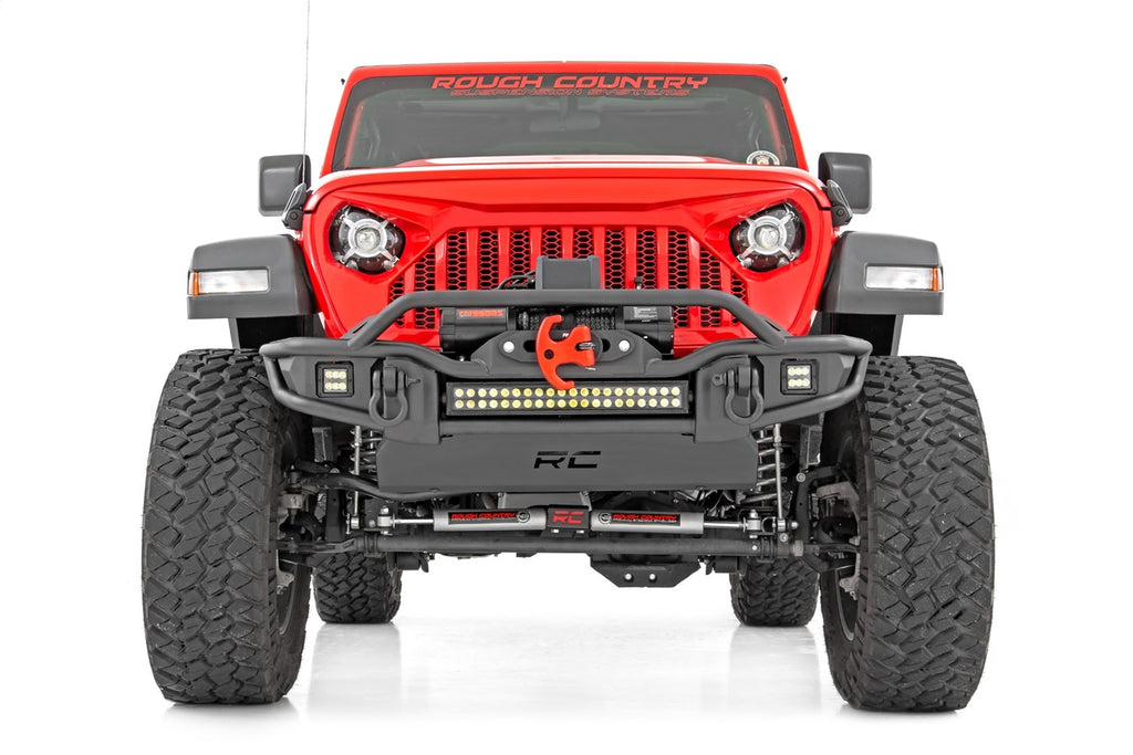 Rough Country 10647 Front Winch Bumper for Select Jeep Gladiator, Jeep Wrangler
