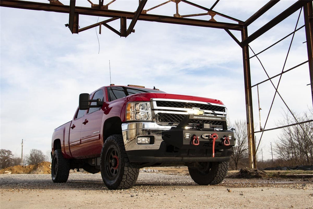 Rough Country 10764 Exo Winch Mount System Front Bumper for Select Chevrolet Silverado HD, Chevrolet Silverado HD