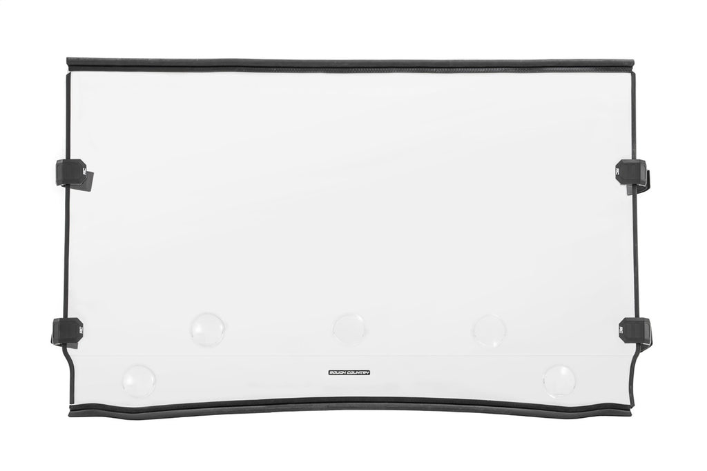 Rough Country 98215150 Windshield for Select Kawasaki KAF1000 Mule PRO-DX EPS Diesel, Kawasaki KAF1000 Mule PRO-DXT Diesel, Kawasaki KAF820 Mule PRO-FX, Kawasaki KAF820 Mule PRO-FX EPS, Kawasaki KAF820 Mule PRO-FX EPS Camo, Kawasaki KAF820 Mule PRO-FX