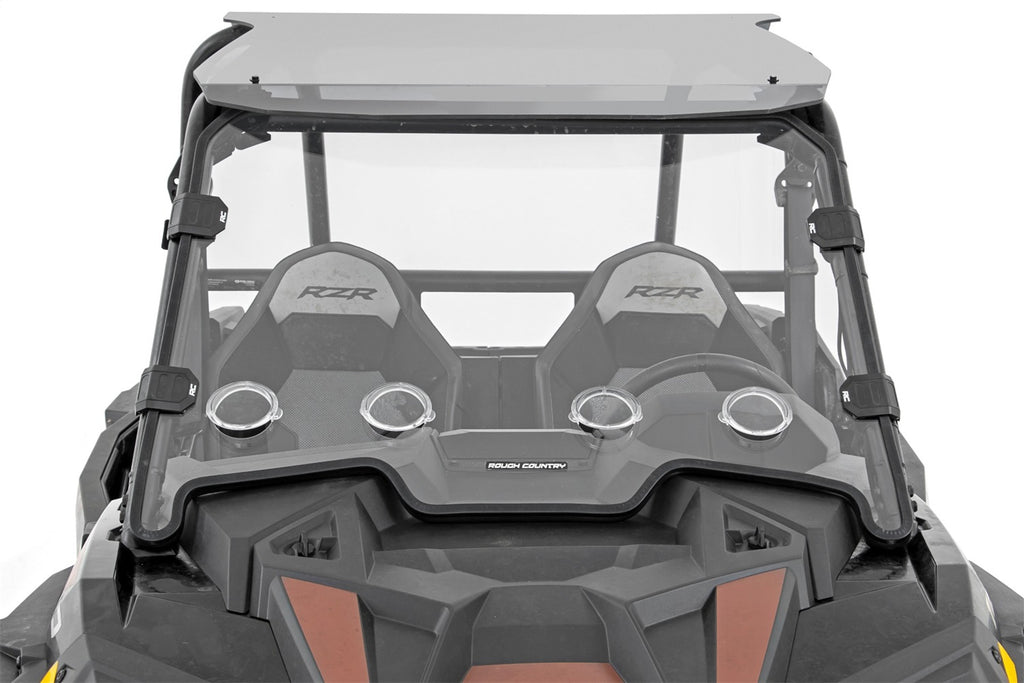 Rough Country 98292010 Windshield for Select Polaris RZR XP 1000, Polaris RZR XP EPS, Polaris RZR XP EPS DYNAMIX Edition, Polaris RZR XP EPS Desert Edition, Polaris RZR XP EPS Fox Edition, Polaris RZR XP EPS Gold Matte Metallic LE, Polaris RZR XP EPS