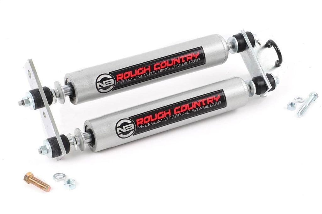 Rough Country 8735430 N3 Dual Steering Stabilizer for Select Toyota 4Runner, Toyota Pickup