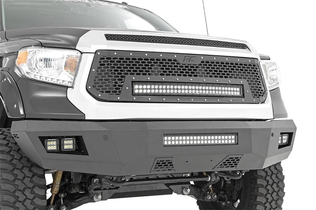 Rough Country 10777 Heavy Duty Front LED Bumper for Select Toyota Tundra