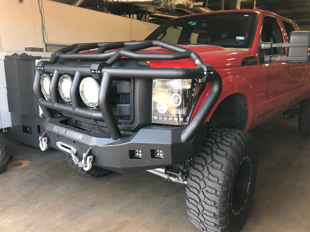 Road Armor 611R3B Stealth Winch Front Bumper for Select Ford F-250 Super Duty, Ford F-350 Super Duty