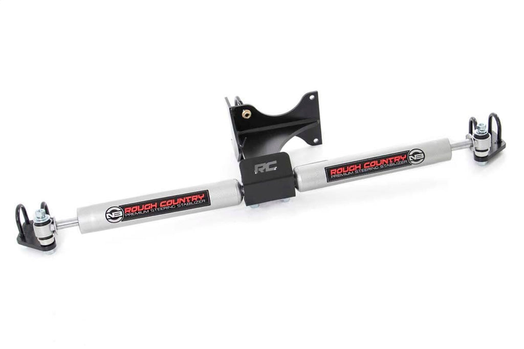 Rough Country 8749130 N3 Dual Steering Stabilizer for Select Ford F-250 Super Duty, Ford F-350 Super Duty