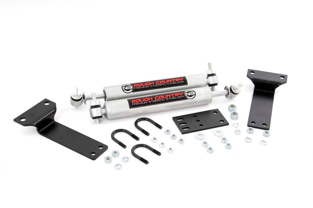 Rough Country 8749030 N3 Dual Steering Stabilizer for Select Ford Excursion, Ford F-250 Super Duty, Ford F-350 Super Duty