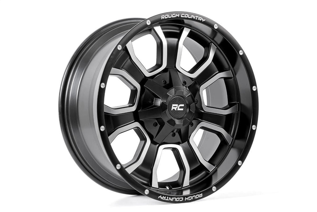Rough Country 93201012 Series 93 Wheel for Select Cadillac Escalade, Chevrolet Colorado, Chevrolet Silverado 1500, Chevrolet Silverado Classic, Chevrolet Silverado LTD, Chevrolet Suburban, Chevrolet Suburban 1500, Chevrolet Tahoe, Chevrolet Trailblazer,