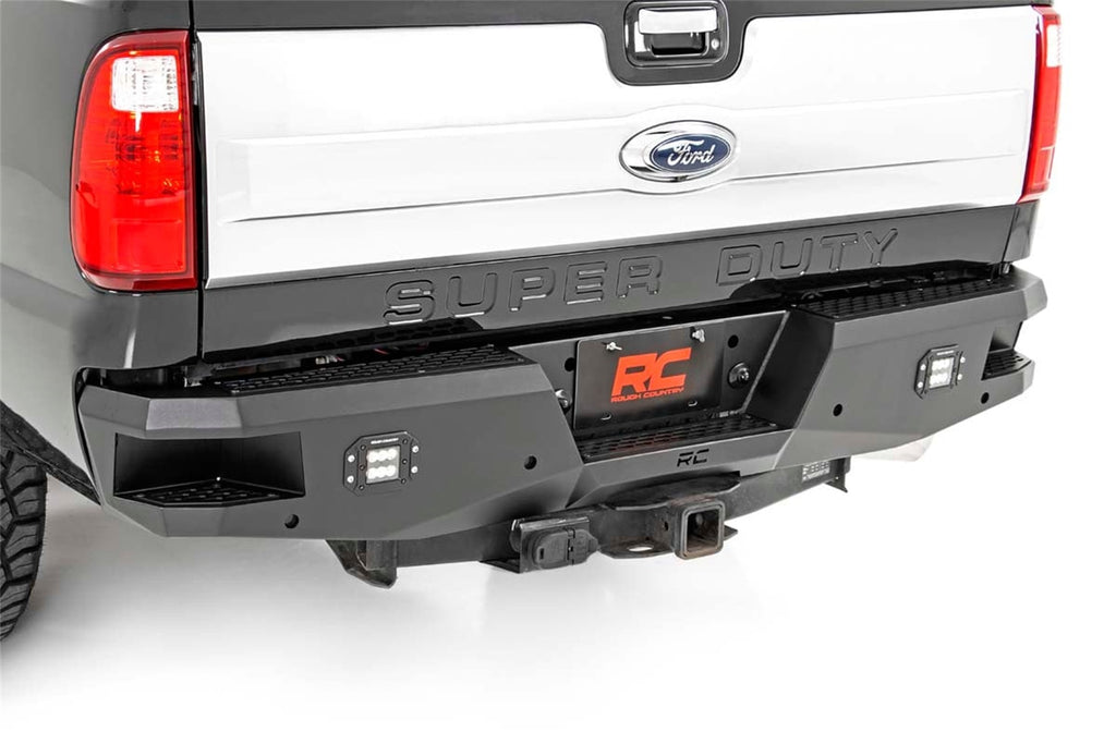 Rough Country 10784 Heavy Duty Rear LED Bumper for Select Ford F-250 Super Duty, Ford F-350 Super Duty