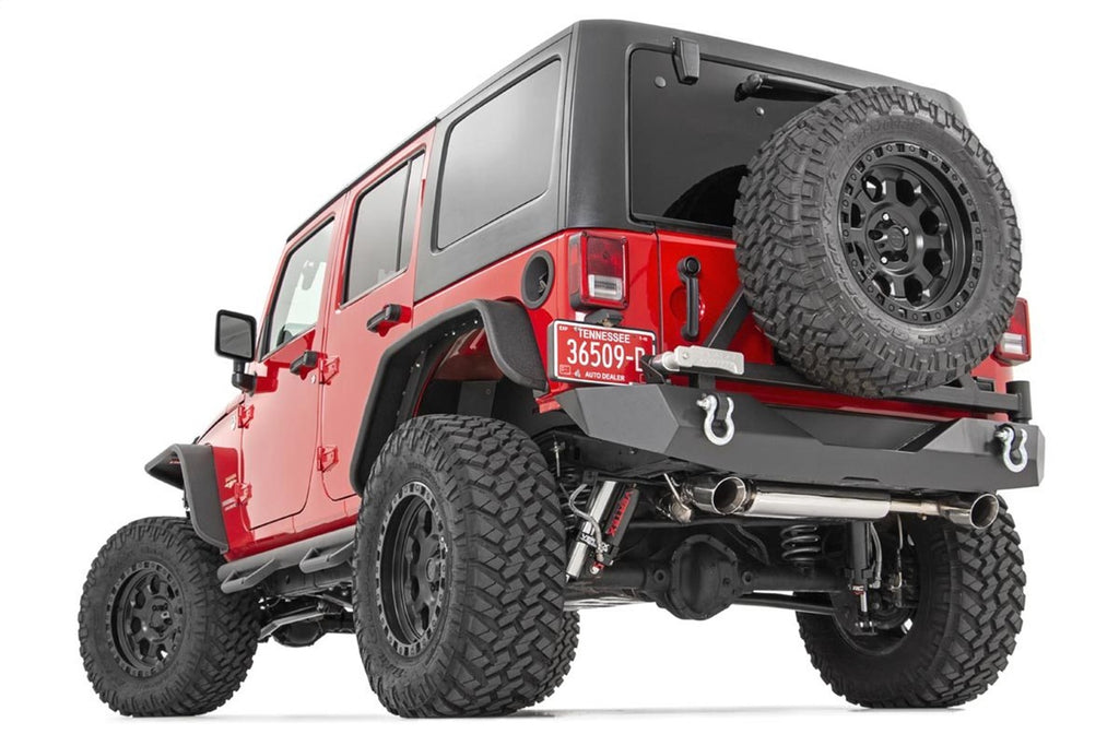 Rough Country 10533 Tubular Fender Flares for Select Jeep Wrangler, Jeep Wrangler JK