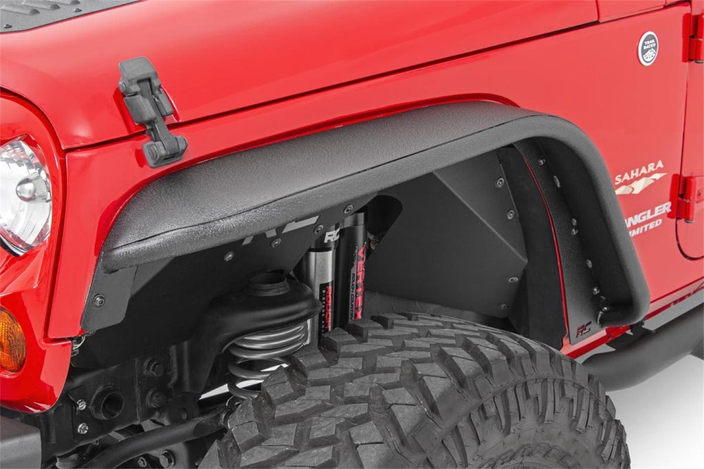 Rough Country 10531 Tubular Fender Flares for Select Jeep Wrangler, Jeep Wrangler JK