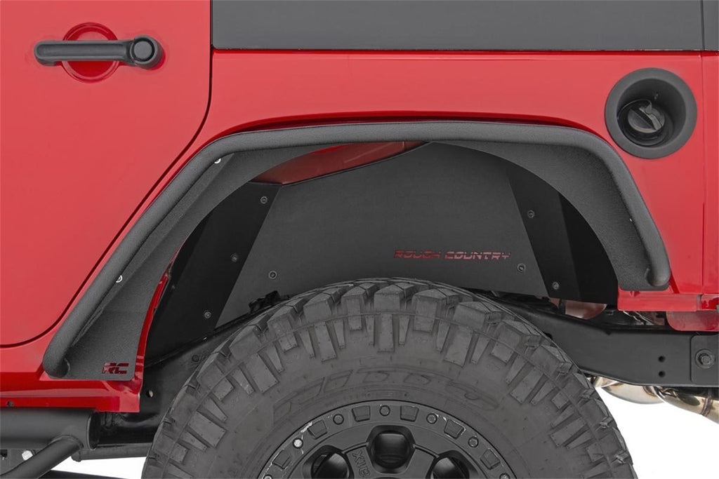 Rough Country 10533 Tubular Fender Flares for Select Jeep Wrangler, Jeep Wrangler JK
