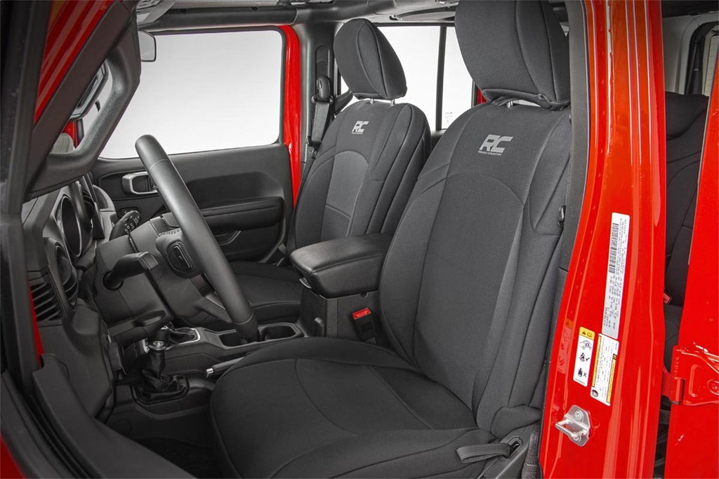 Rough Country 91020 Seat Cover Set for Select Jeep Wrangler, Jeep Wrangler JK