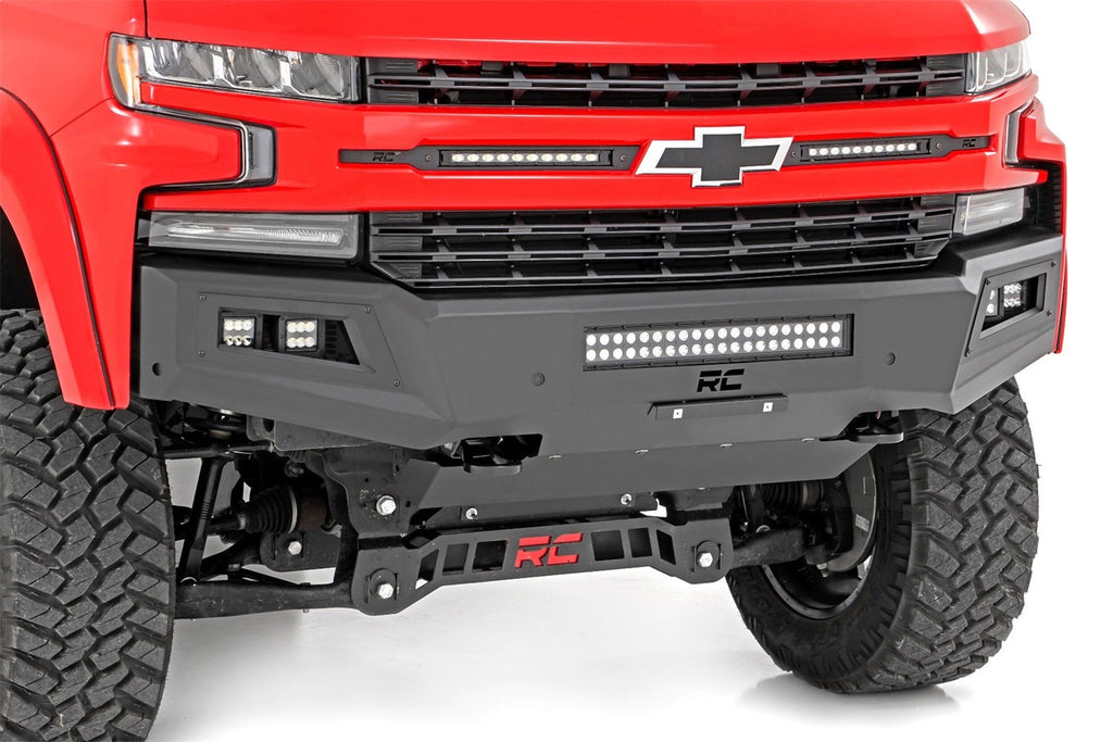 Rough Country 10757A LED Front Bumper for Select Chevrolet Silverado 1500, Chevrolet Silverado LTD