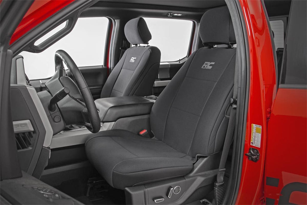 Rough Country 91016 Seat Cover Set for Select Ford F-150, Ford F-250 Super Duty, Ford F-350 Super Duty