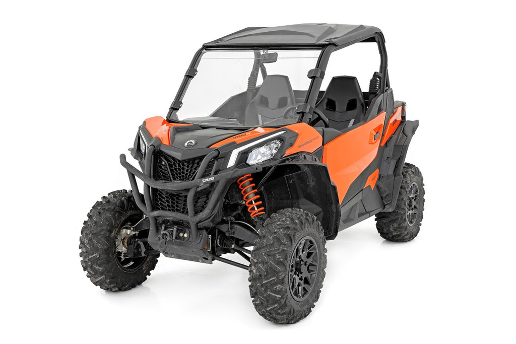 Rough Country 98101930 Windshield for Select Can-Am Maverick Sport 1000, Can-Am Maverick Sport DPS, Can-Am Maverick Sport 1000R DPS, Can-Am Maverick Sport 1000R X mr, Can-Am Maverick Sport 1000R X rc, Can-Am Maverick Sport 1000R X xc, Can-Am Maverick