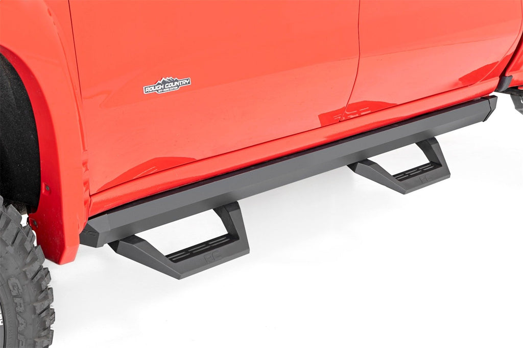 Rough Country 11003A SRX2 Side Steps for Select Chevrolet Silverado 1500, Chevrolet Silverado HD, GMC Sierra 1500, GMC Sierra HD, GMC Sierra HD
