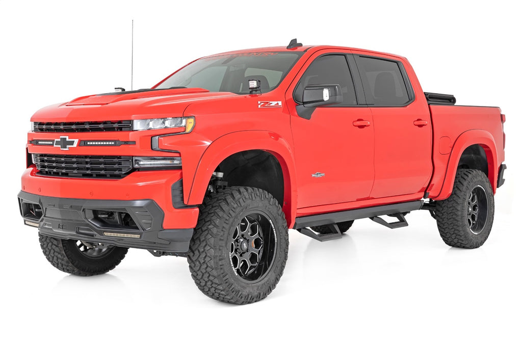 Rough Country 11003A SRX2 Side Steps for Select Chevrolet Silverado 1500, Chevrolet Silverado HD, GMC Sierra 1500, GMC Sierra HD, GMC Sierra HD