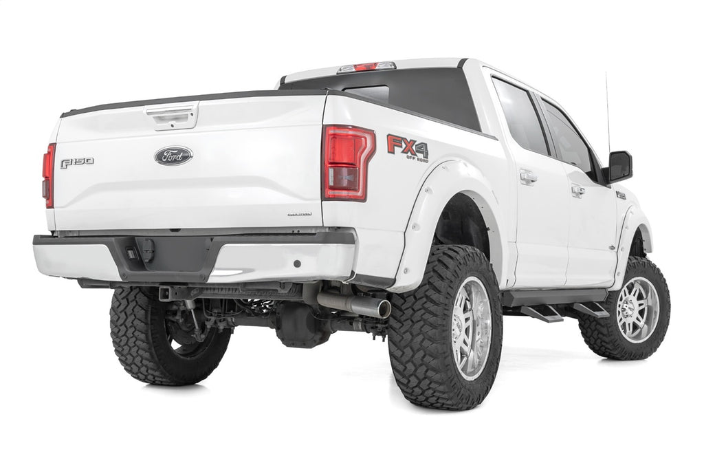 Rough Country 51008A SRX2 Side Steps for Select Ford F-150, Ford F-150 Lightning, Ford F-250 Super Duty, Ford F-350 Super Duty, Ford F-450 Super Duty