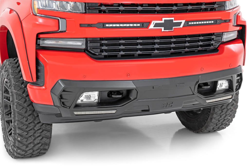 Rough Country 99028 LED Front Bumper for Select Chevrolet Silverado 1500, Chevrolet Silverado LTD