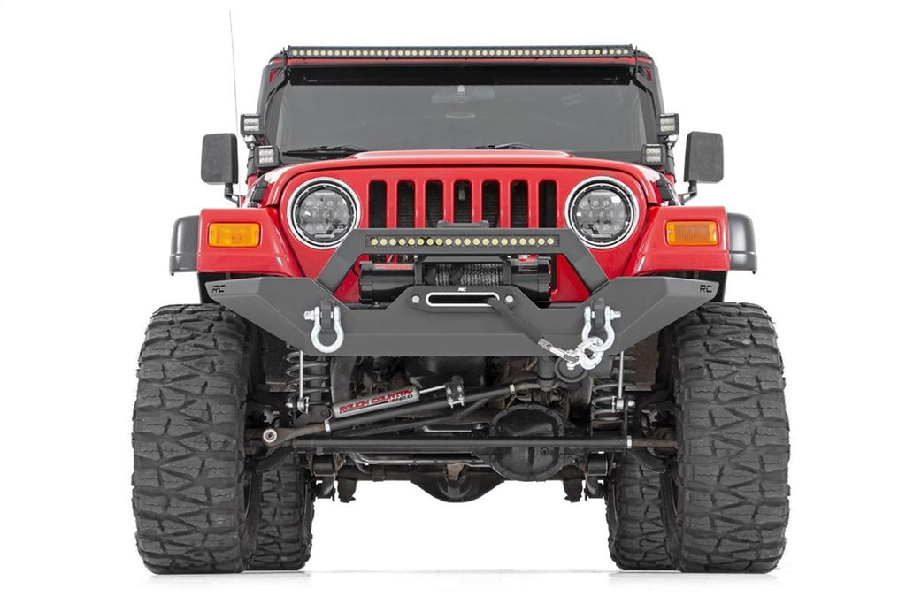Rough Country 10595 LED Winch Bumper for Select Jeep TJ, Jeep Wrangler