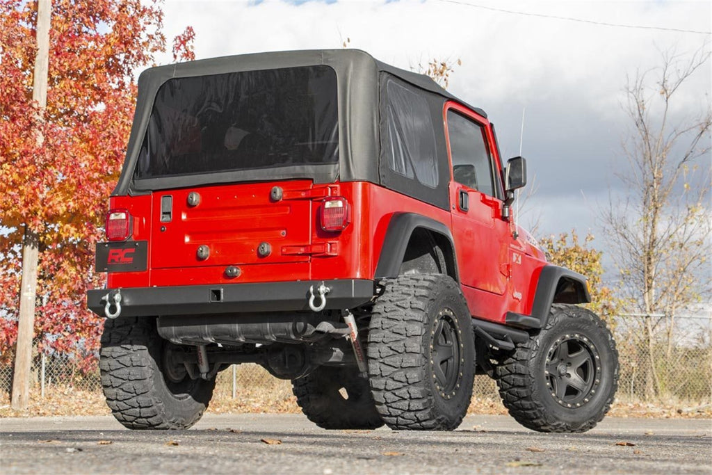 Rough Country 10591 Classic Full Width Rear Bumper for Select Jeep TJ, Jeep Wrangler