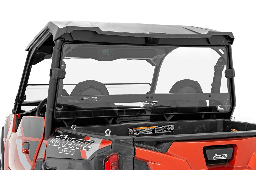 Rough Country 98162012 Windshield for Select Polaris General 1000, Polaris General Deluxe, Polaris General Deluxe Ride Command Edition, Polaris General EPS, Polaris General EPS Deluxe, Polaris General EPS Hunter Edition, Polaris General EPS Limited