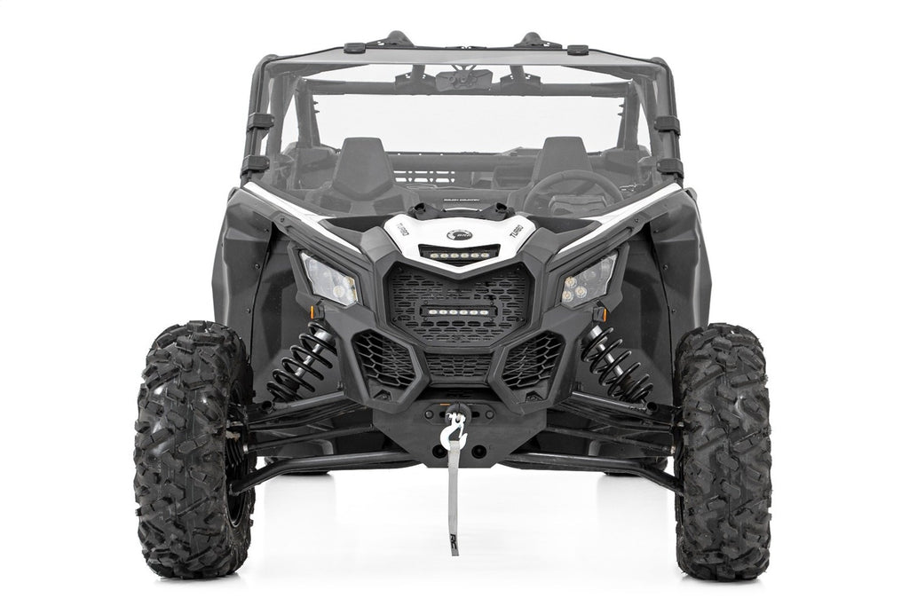 Rough Country 92068 Winch Mounting Plate for Select Can-Am Maverick X3 900 HO, Can-Am Maverick X3 Max RS Turbo R, Can-Am Maverick X3 Max RS Turbo RR, Can-Am Maverick X3 Max Turbo, Can-Am Maverick X3 Max Turbo R, Can-Am Maverick X3 Max X ds Turbo R,