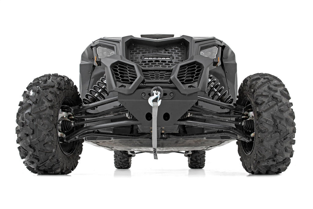 Rough Country 92068 Winch Mounting Plate for Select Can-Am Maverick X3 900 HO, Can-Am Maverick X3 Max RS Turbo R, Can-Am Maverick X3 Max RS Turbo RR, Can-Am Maverick X3 Max Turbo, Can-Am Maverick X3 Max Turbo R, Can-Am Maverick X3 Max X ds Turbo R,