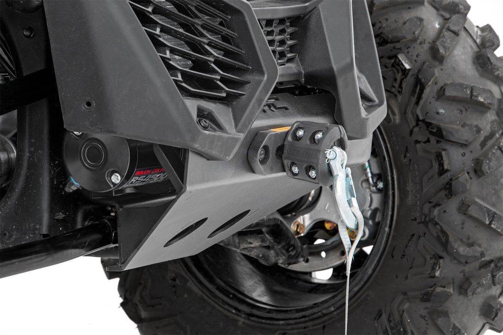 Rough Country 92068 Winch Mounting Plate for Select Can-Am Maverick X3 900 HO, Can-Am Maverick X3 Max RS Turbo R, Can-Am Maverick X3 Max RS Turbo RR, Can-Am Maverick X3 Max Turbo, Can-Am Maverick X3 Max Turbo R, Can-Am Maverick X3 Max X ds Turbo R,