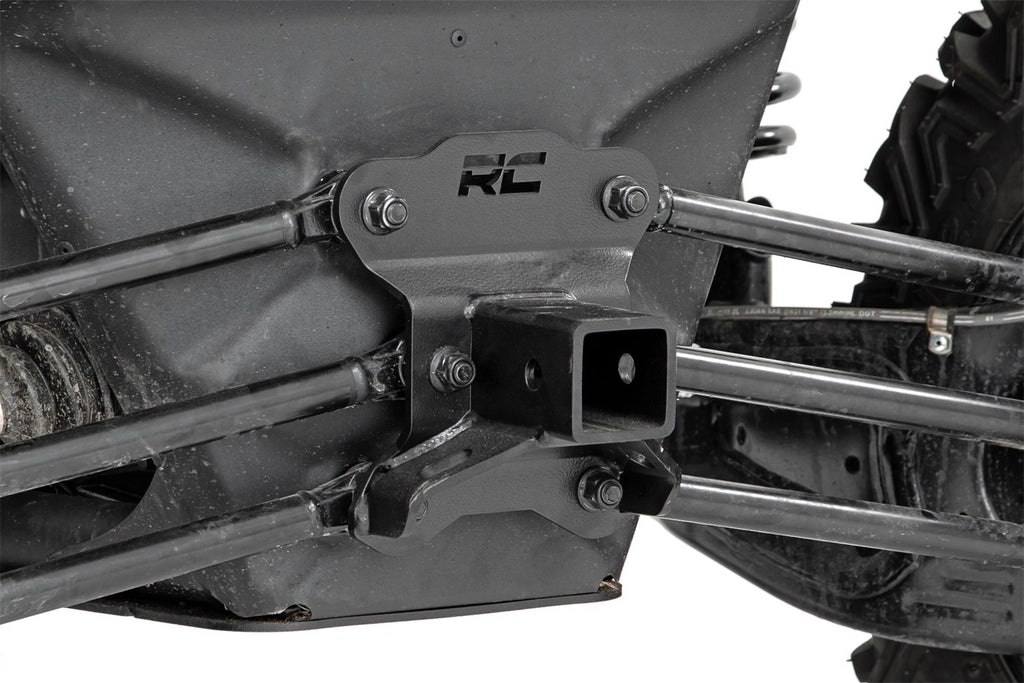 Rough Country 97023 Receiver Hitch Plate for Select Can-Am Maverick X3 DS Turbo, Can-Am Maverick X3 DS Turbo R, Can-Am Maverick X3 DS Turbo RR, Can-Am Maverick X3 Max DS Turbo, Can-Am Maverick X3 Max DS Turbo R, Can-Am Maverick X3 Max DS Turbo RR, Can-Am