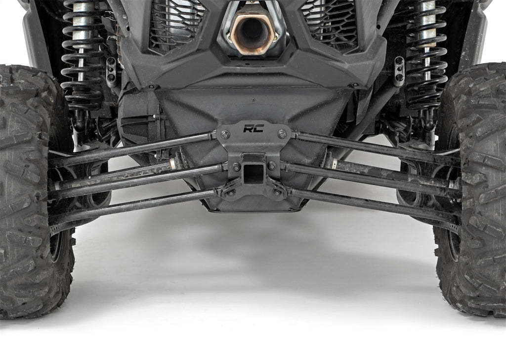 Rough Country 97023 Receiver Hitch Plate for Select Can-Am Maverick X3 DS Turbo, Can-Am Maverick X3 DS Turbo R, Can-Am Maverick X3 DS Turbo RR, Can-Am Maverick X3 Max DS Turbo, Can-Am Maverick X3 Max DS Turbo R, Can-Am Maverick X3 Max DS Turbo RR, Can-Am